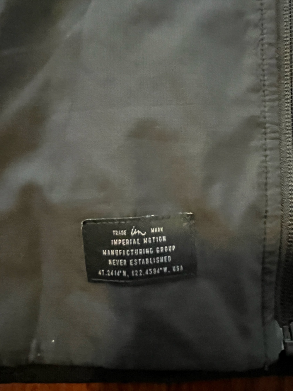 Imperial Motion Men's Black Full-Zip Windbreaker - Picture 2 of 5